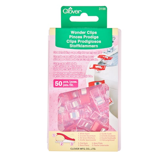 6 Packs: 50 ct. (300 total) Clover Wonder Clips